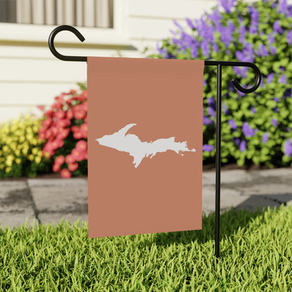 Michigan Upper Peninsula Home & Garden Flag (w/ UP Outline) | Copper Color