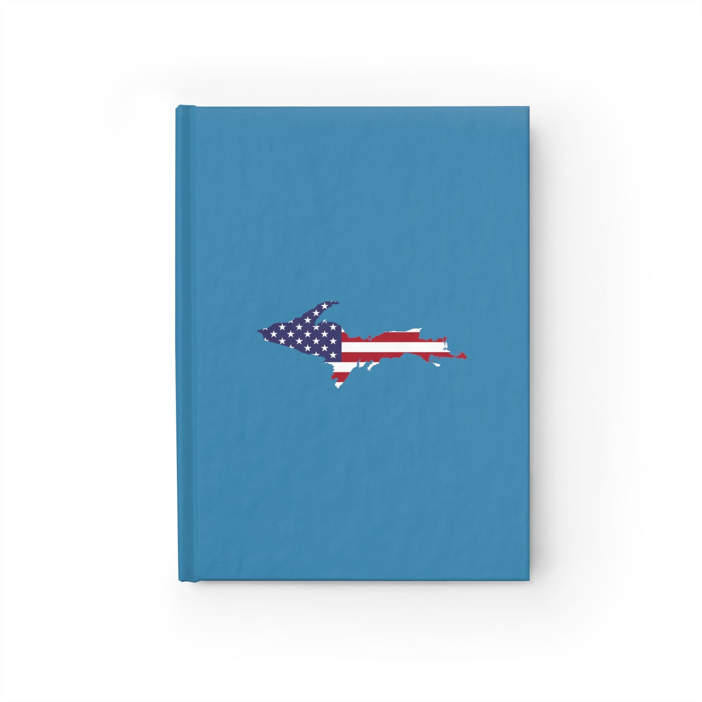 Michigan Upper Peninsula Blank Sketchbook (w/ UP USA Flag) | Lake Michigan Blue