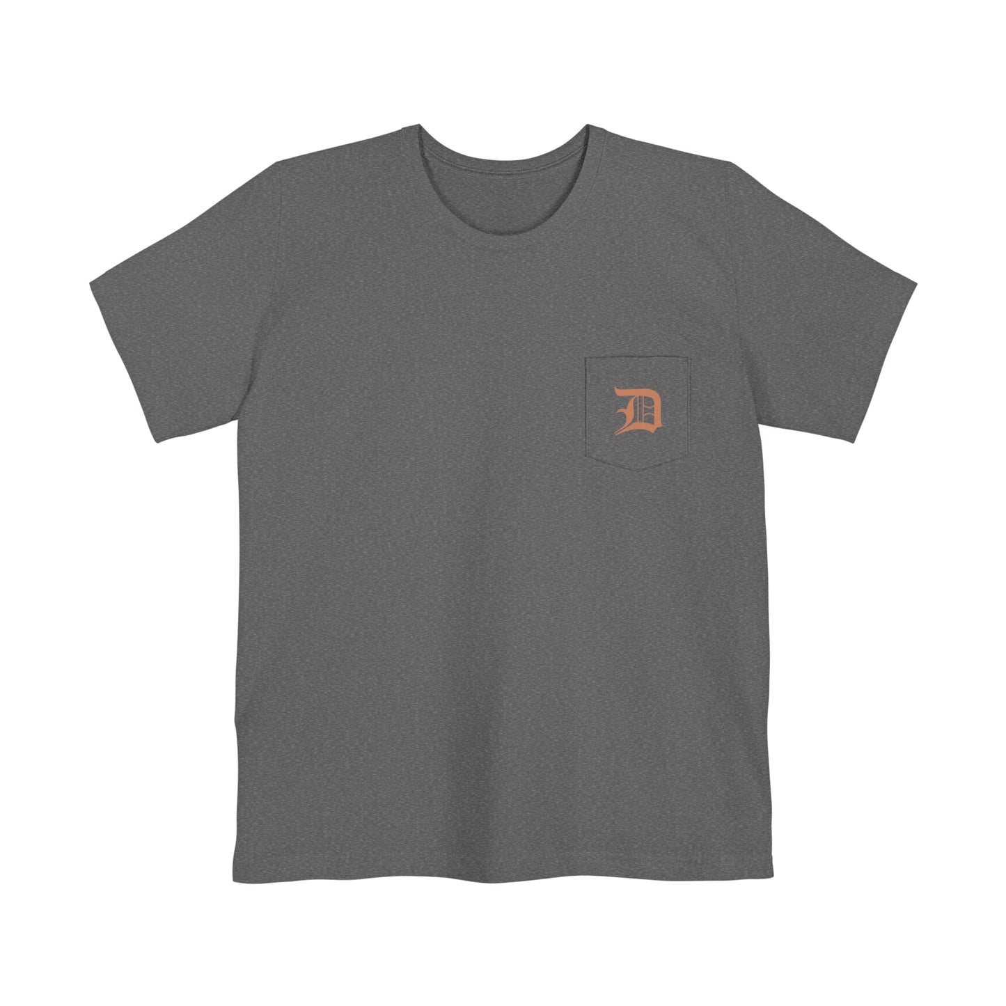 Detroit 'Old English D' Pocket T-Shirt (Copper) | Unisex Standard