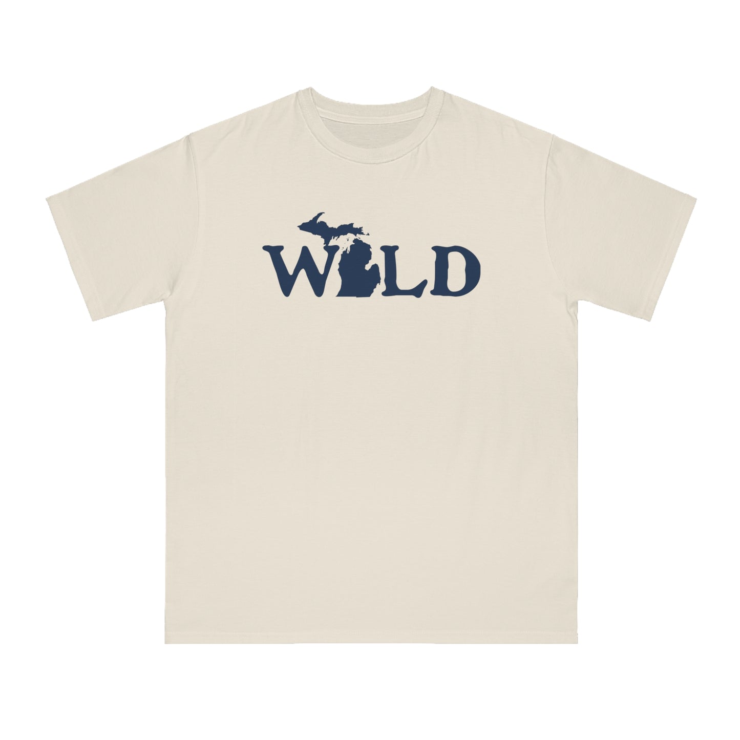 Michigan 'Wild' T-Shirt (Woodcut Font) | Unisex Organic