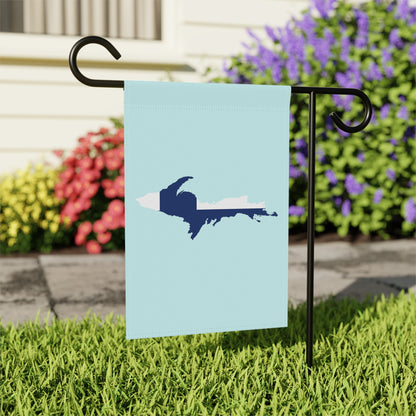 Michigan Upper Peninsula Home & Garden Flag (w/ UP Finland Flag) | Cyan