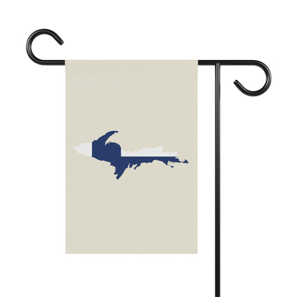 Michigan Upper Peninsula Home & Garden Flag (w/ UP Finland Flag) | Ivory White