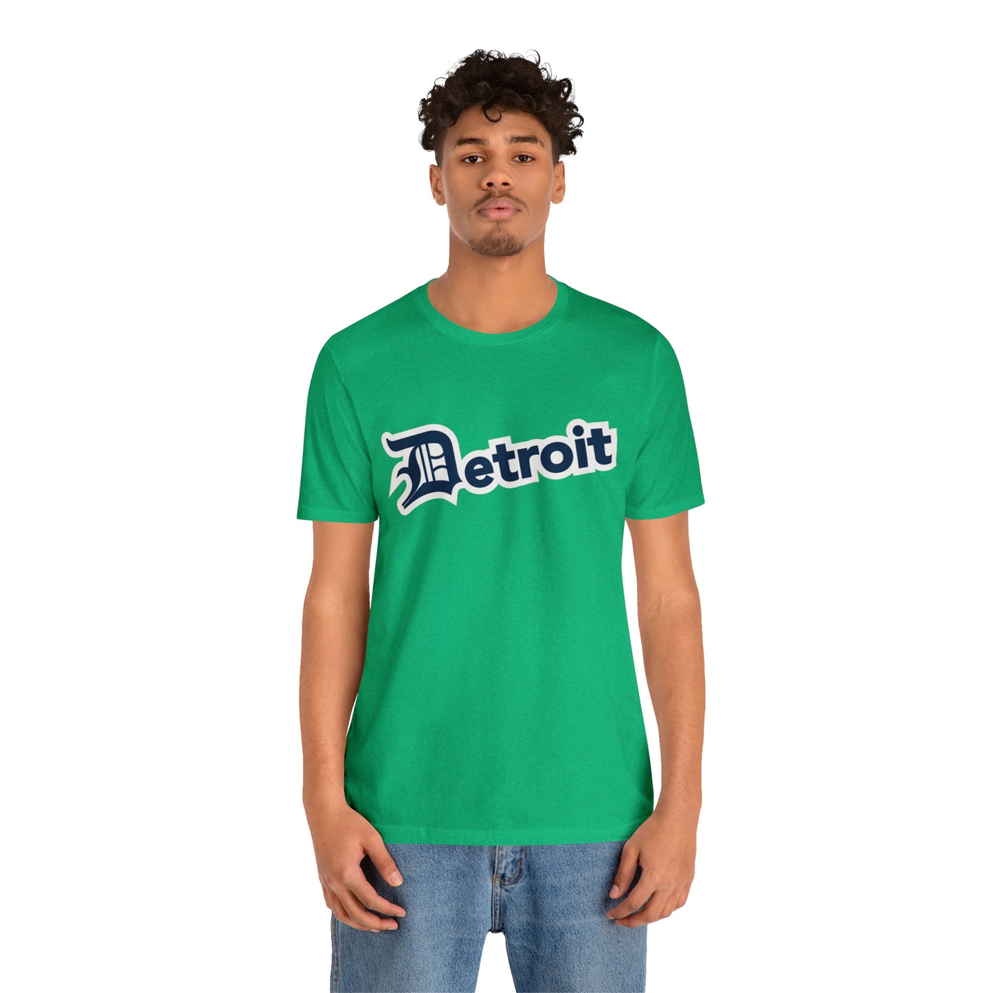 'Detroit' T-Shirt (Navy w/ Old English 'D') | Unisex Standard