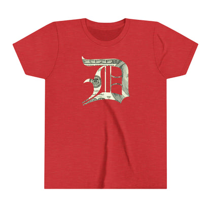 Detroit 'Old English D' T-Shirt (Benjamins Edition) | Youth Short Sleeve