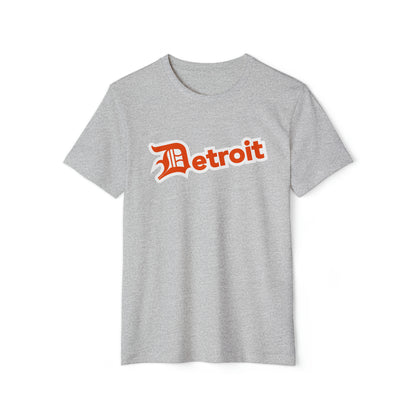 'Detroit' T-Shirt (Maple Leaf Orange Old English 'D') | Unisex Recycled Organic