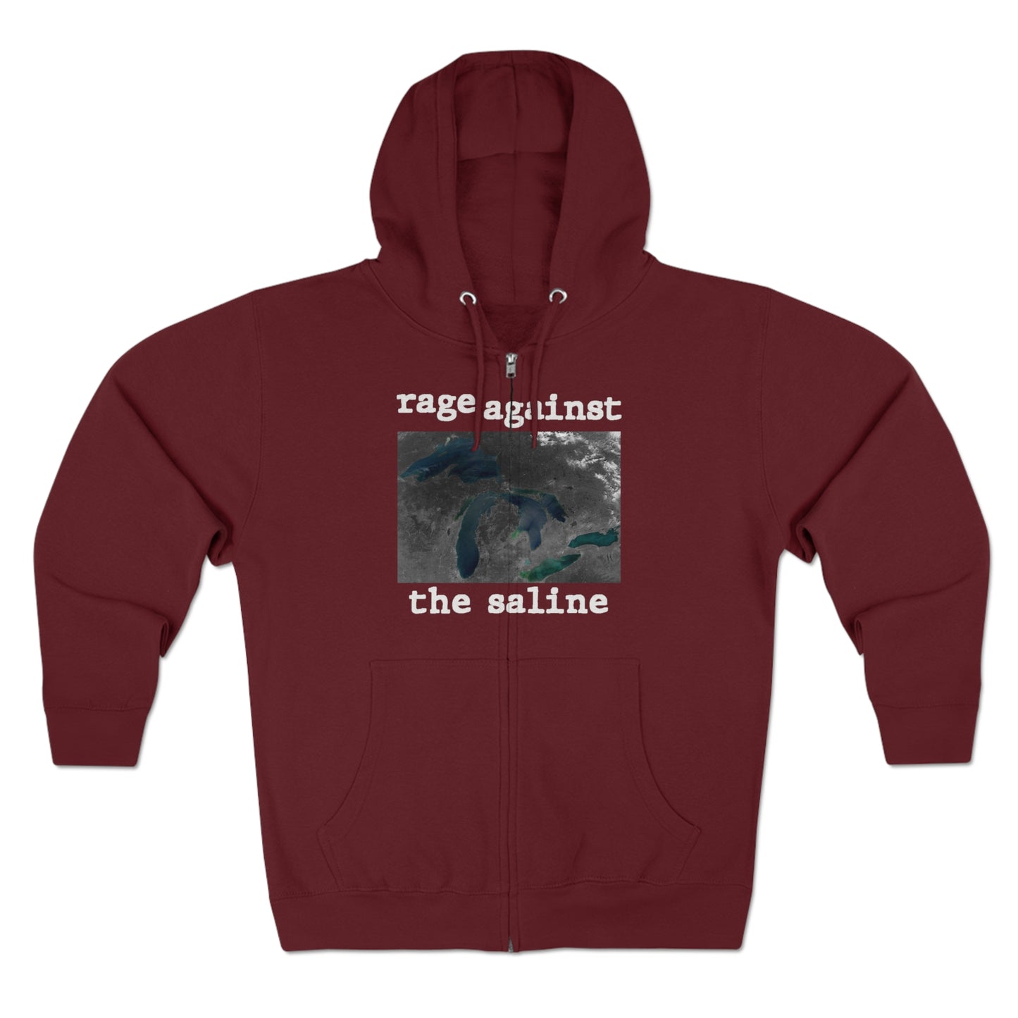 Great Lakes 'Rage Against the Saline' Hoodie | Unisex Full Zip