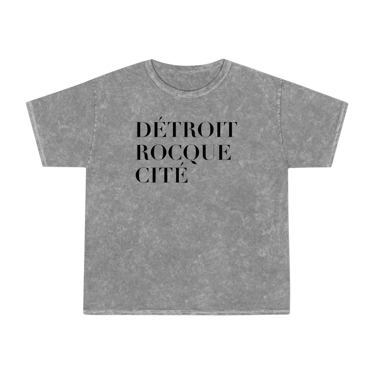 'Détroit Rocque Cité' T-Shirt | Unisex Mineral Wash