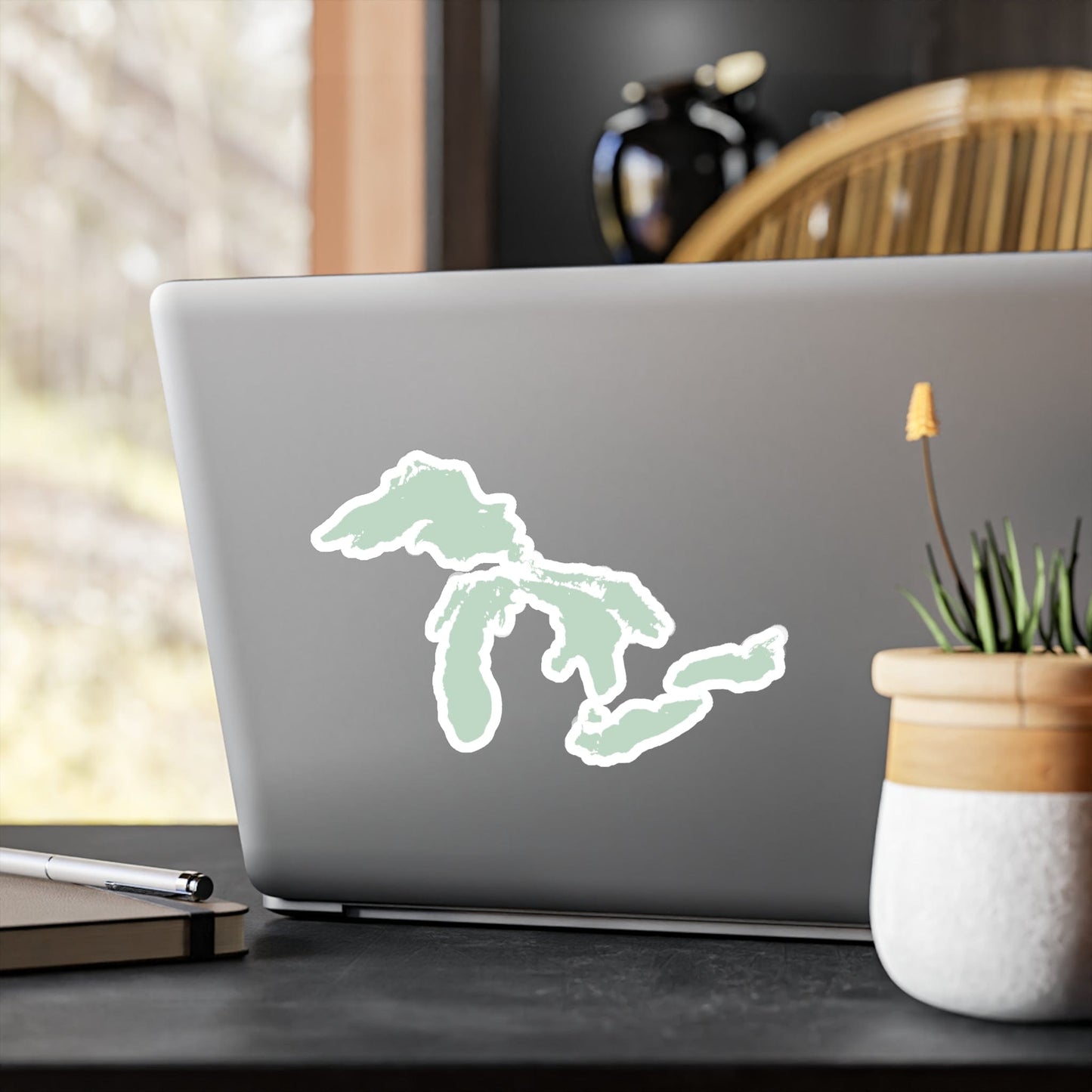 Great Lakes Kiss-Cut Windshield Decal | Sea Green