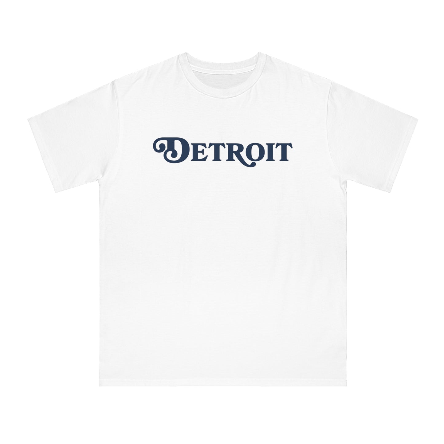 'Detroit' T-Shirt (Sloped Serif Font) | Unisex Organic