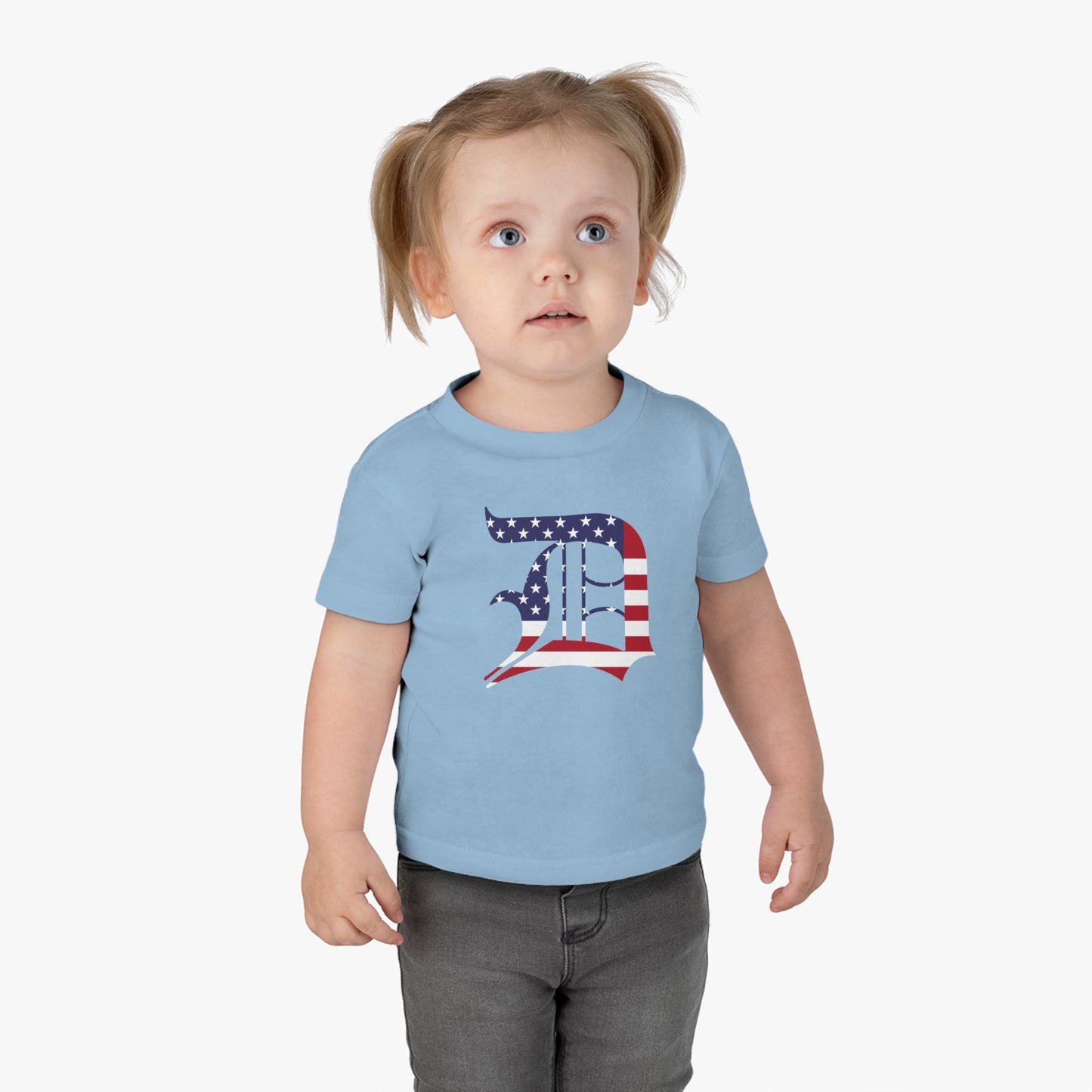 Detroit 'Old English D' Infant T-Shirt (Patriotic Edition) | Short Sleeve