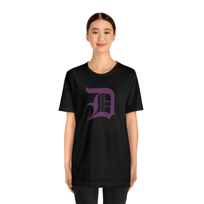 Detroit 'Old English D' T-Shirt (Plum) | Unisex Standard