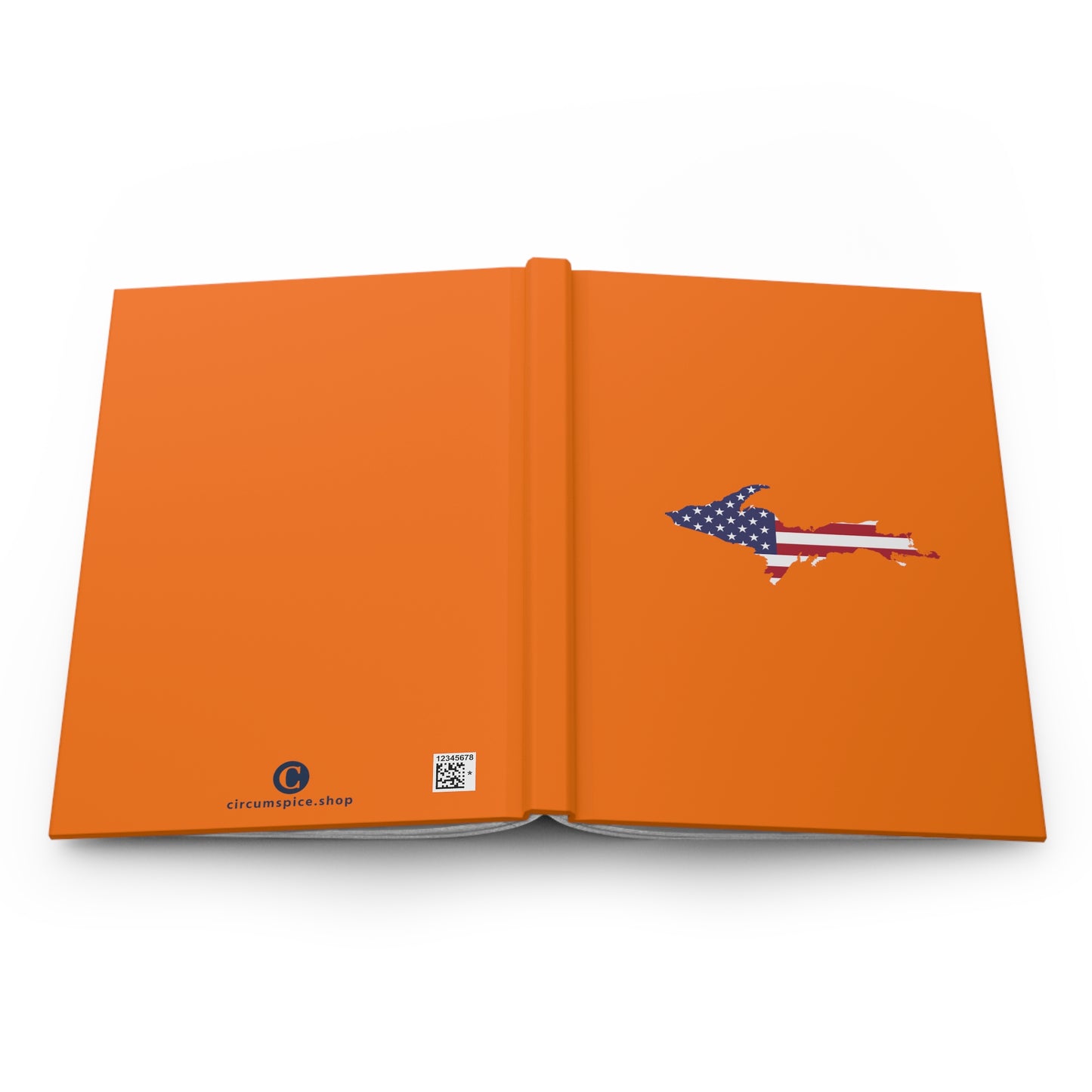 Michigan Upper Peninsula Hardcover Journal (w/ UP USA Flag) | Ruled - Dew Green