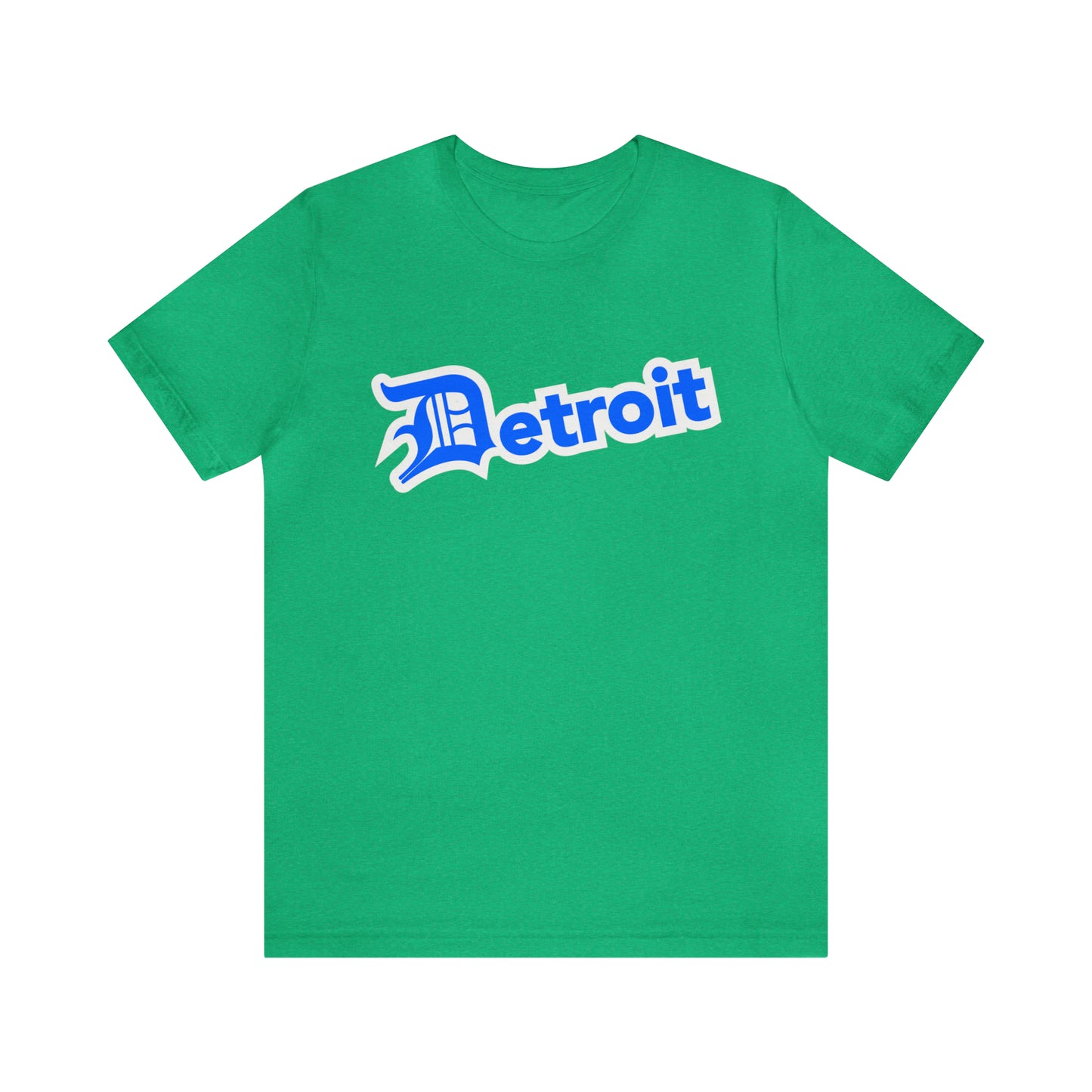 'Detroit' T-Shirt (MotorTown Blue w/ Old English 'D') | Unisex Standard