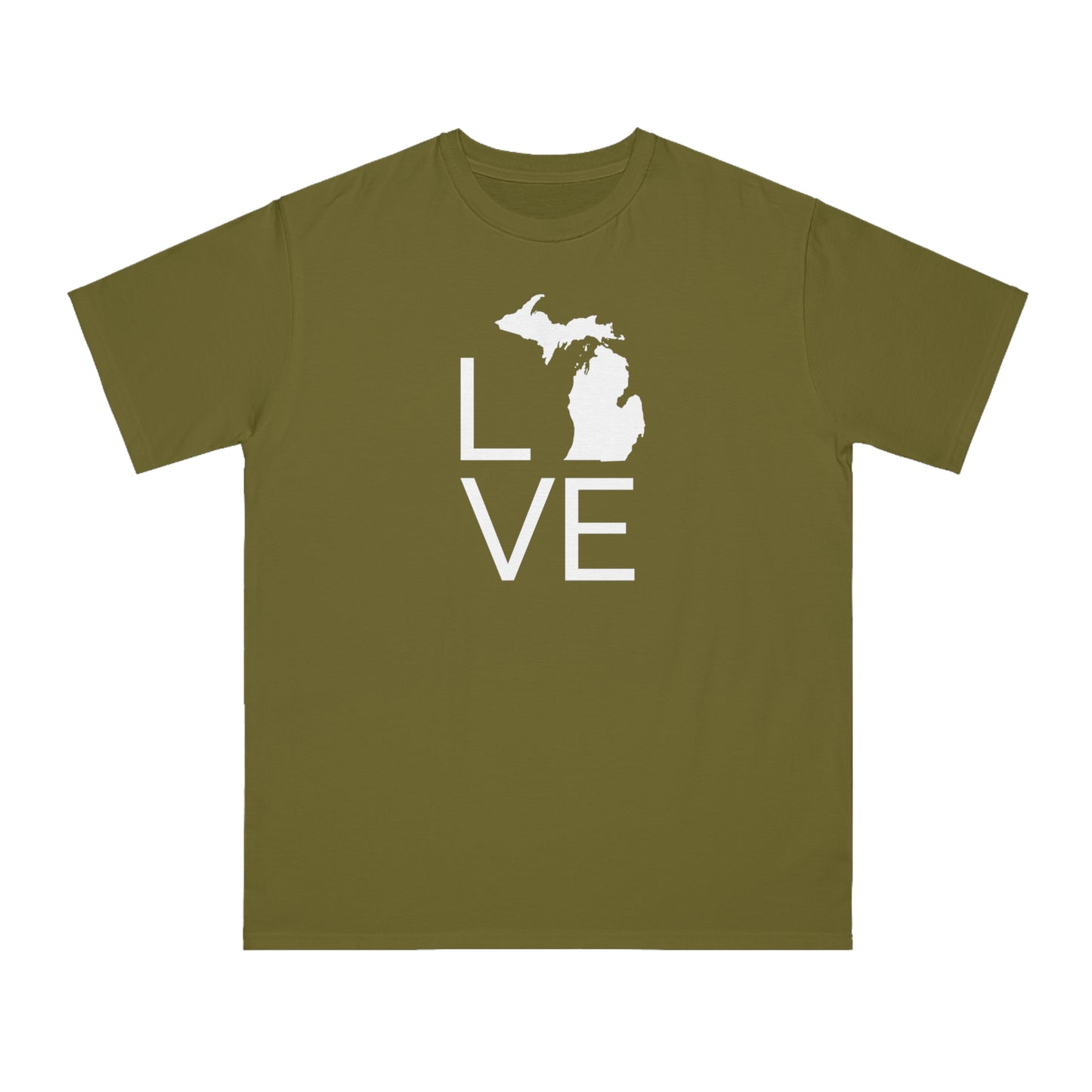 Michigan 'Love' T-Shirt (Thin Sans Font) | Organic Unisex