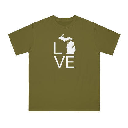 Michigan 'Love' T-Shirt (Thin Sans Font) | Organic Unisex