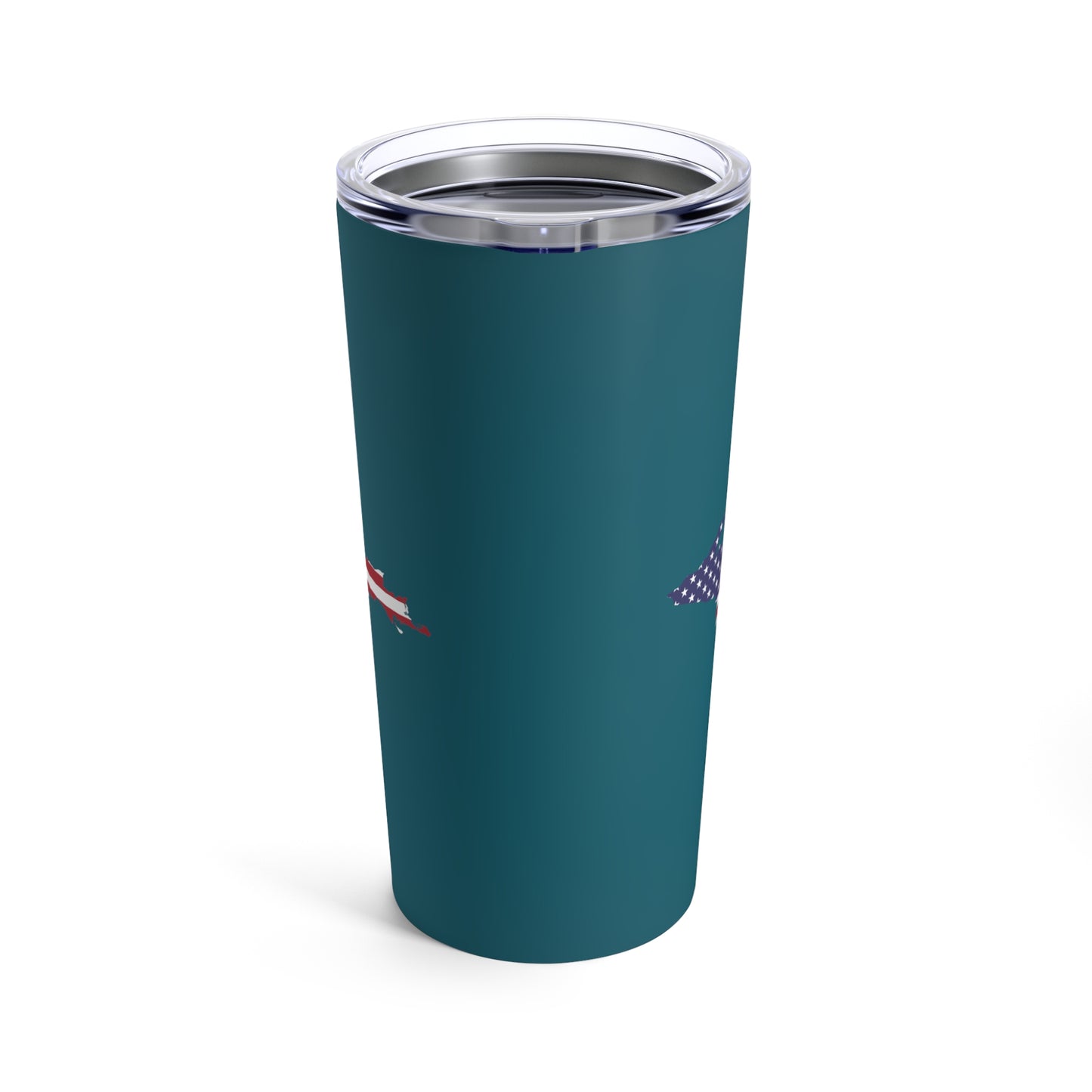 Michigan Upper Peninsula Tumbler (w/ UP USA Flag) | Auburn Hills Teal - 20oz