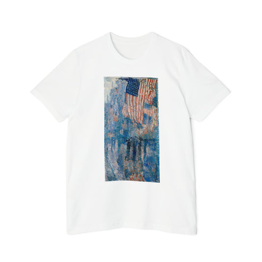 'Avenue in the Rain' Painting T-Shirt (Hassam, 1917) | Made in USA