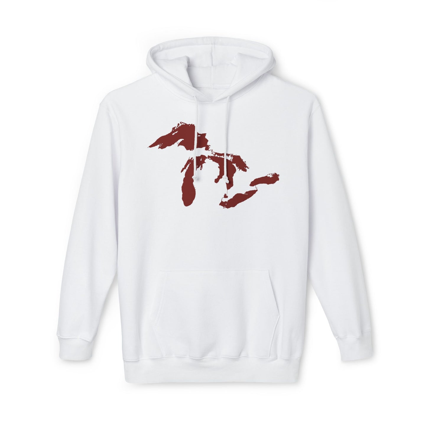 Great Lakes Ultrapremium Hoodie | Made in USA - Cherryland Red