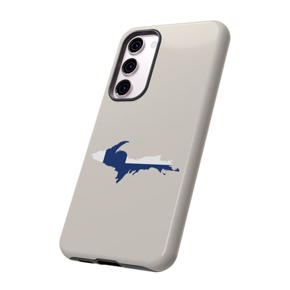 Michigan Upper Peninsula Tough Phone Case (w/ UP Finland Flag Outline) | Samsung & Pixel Android