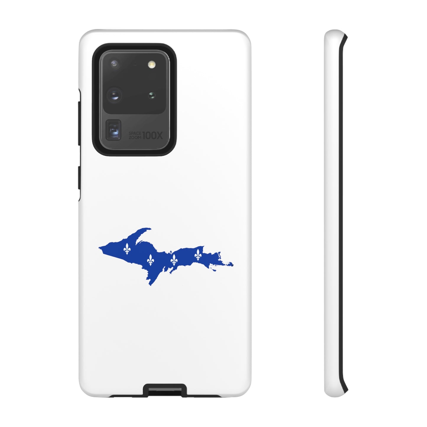 Michigan Upper Peninsula Tough Phone Case (w/ UP Quebec Flag Outline) | Samsung & Pixel Android