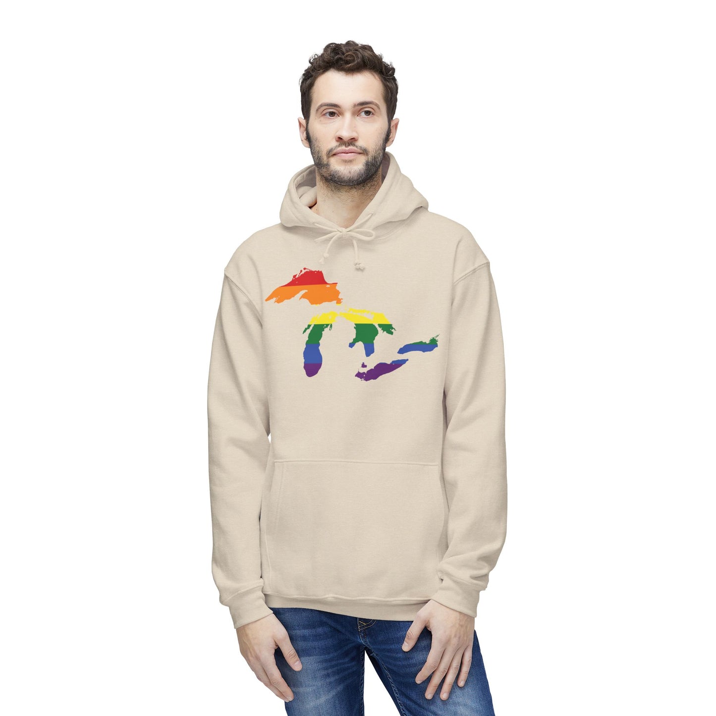 Great Lakes Ultrapremium Hoodie | Made in USA - Rainbow Pride Edition