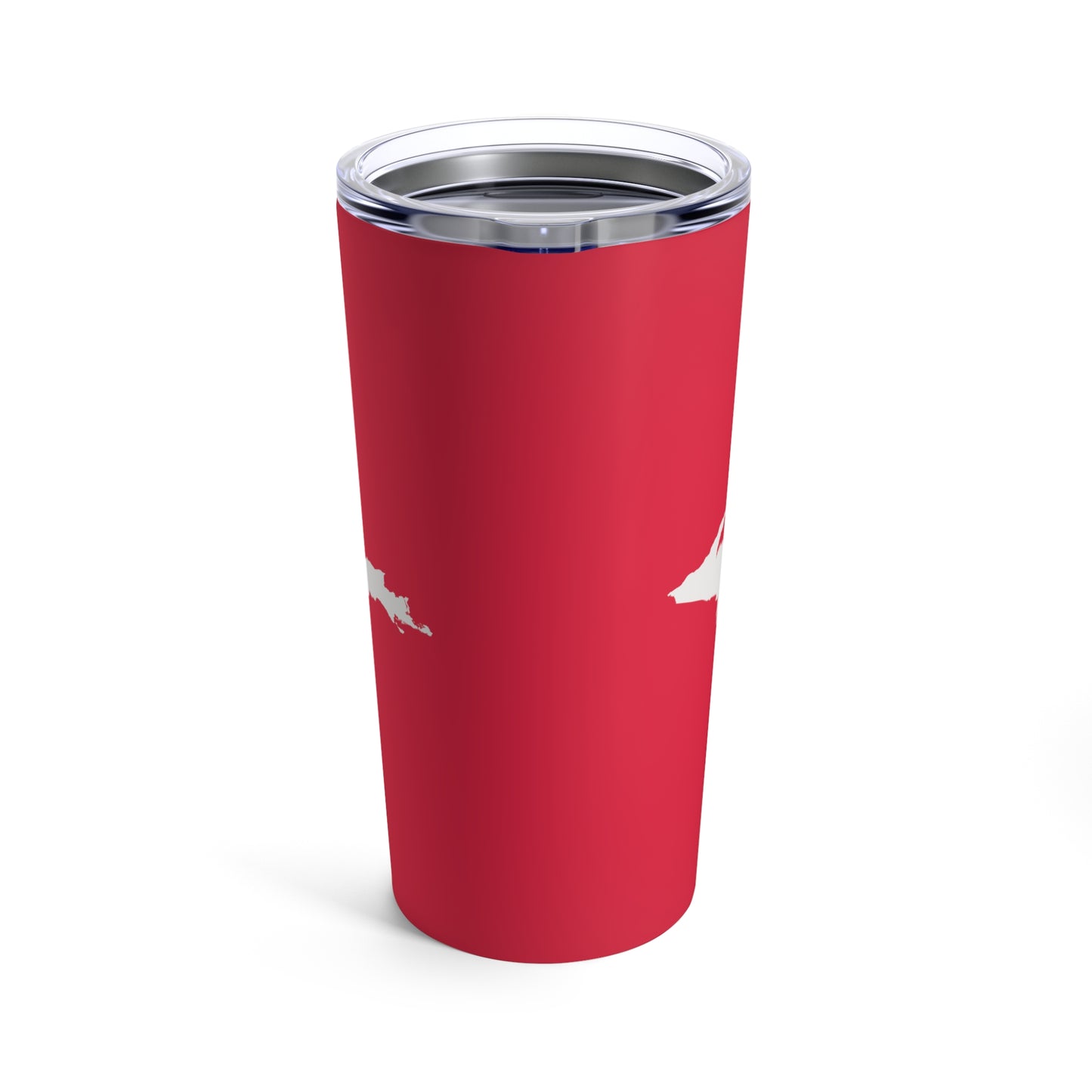 Michigan Upper Peninsula Tumbler (w/ UP Outline) | Lighthouse Red - 20oz