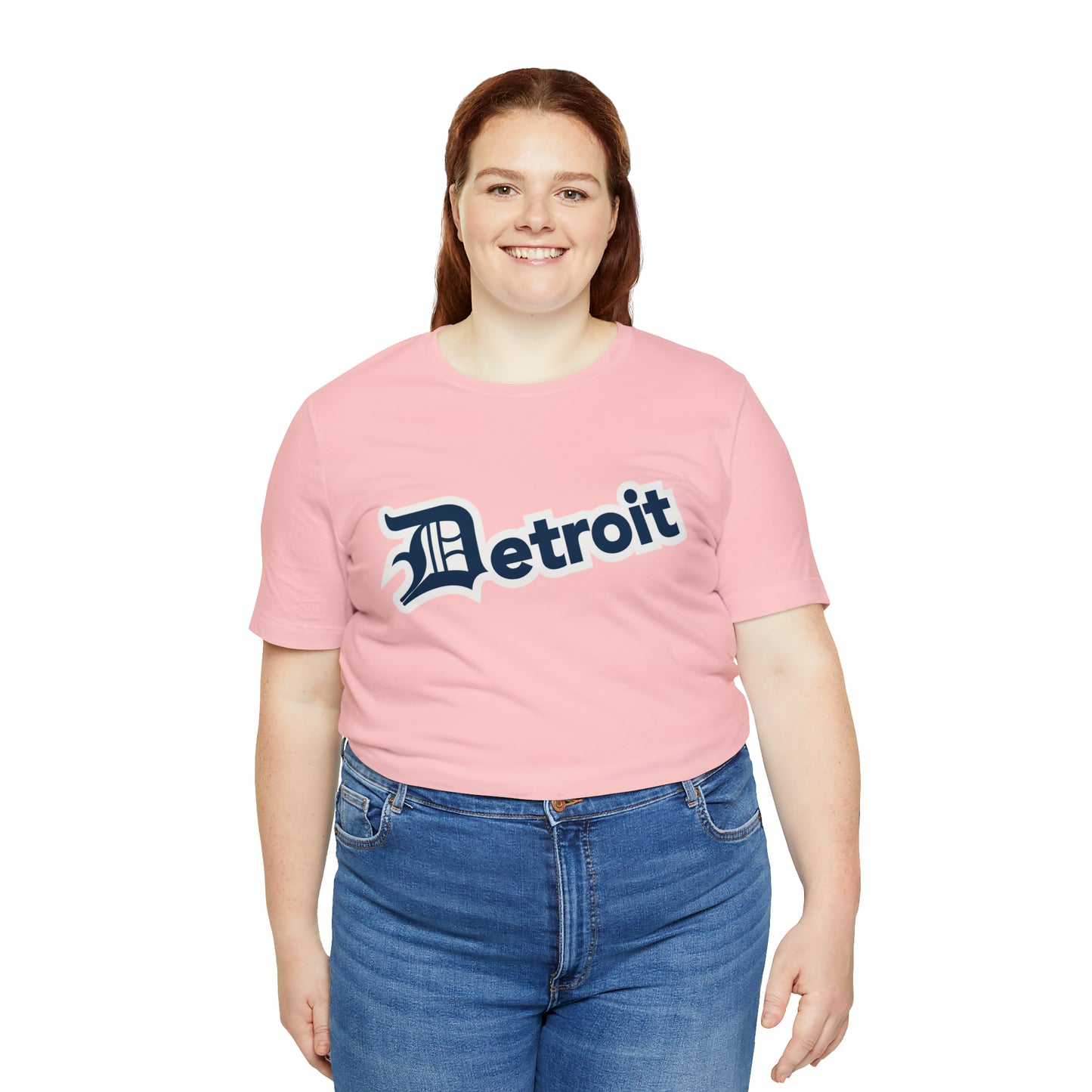 'Detroit' T-Shirt (Navy w/ Old English 'D') | Unisex Standard