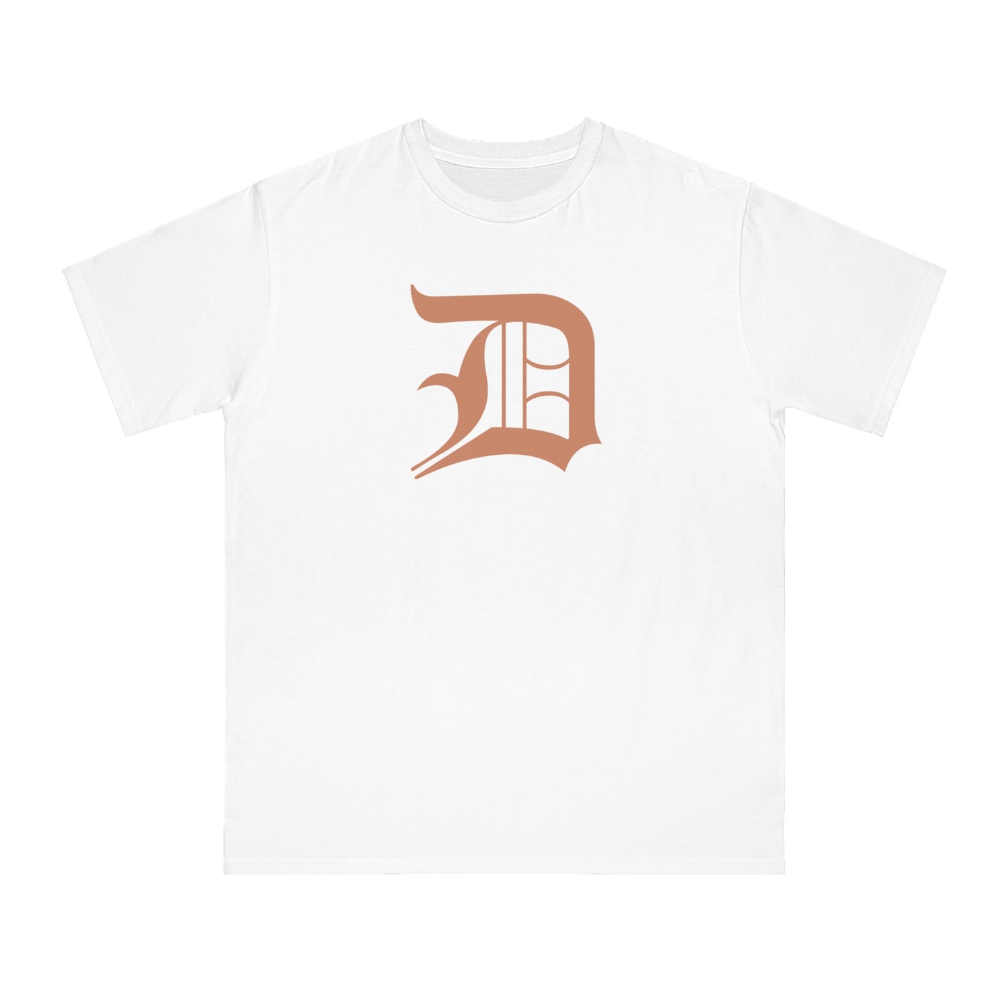 Detroit 'Old English D' T-Shirt (Copper Color) | Unisex Organic