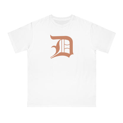 Detroit 'Old English D' T-Shirt (Copper Color) | Unisex Organic