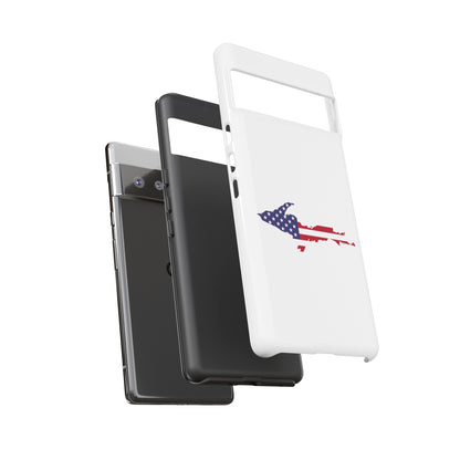 Michigan Upper Peninsula Tough Phone Case (w/ UP USA Flag Outline) | Samsung & Pixel Android