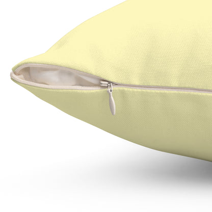 Michigan Upper Peninsula Accent Pillow (w/ UP Outline) | Canary Yellow