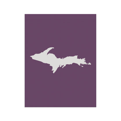 Michigan Upper Peninsula Home & Garden Flag (w/ UP Outline) | Plum