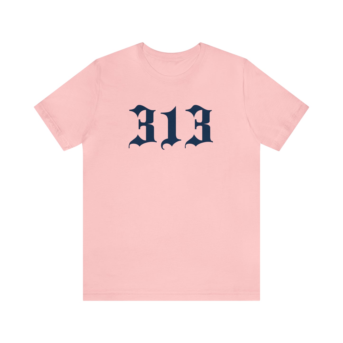 Detroit '313' T-Shirt (Old English Font) | Unisex Standard Fit