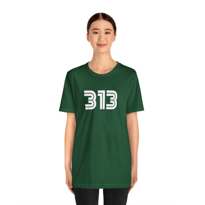 Detroit '313' T-Shirt (1970s Audiophile Font) | Unisex Standard Fit