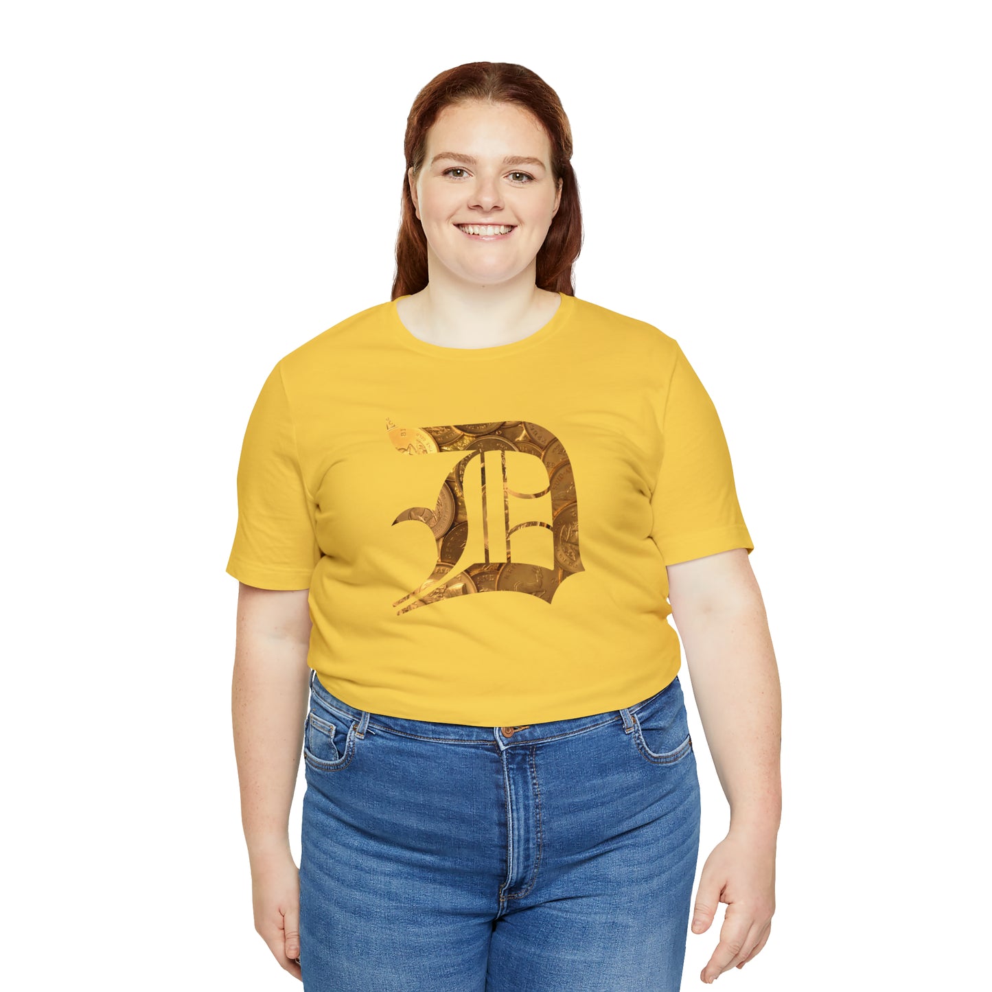 Detroit 'Old English D' T-Shirt (Gold Bullion Edition) | Unisex Standard