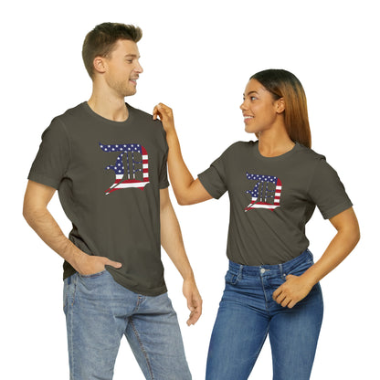 Detroit 'Old English D' T-Shirt (Patriotic Edition) | Unisex Standard