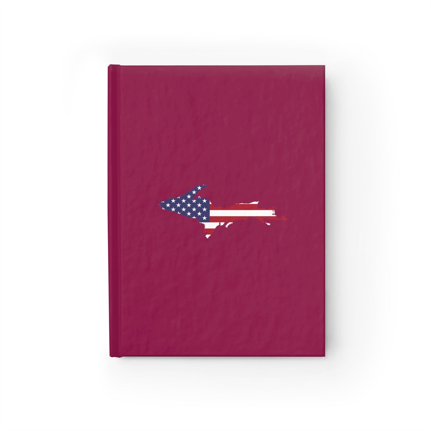 Michigan Upper Peninsula Blank Sketchbook (w/ UP USA Flag) | Ruby Red