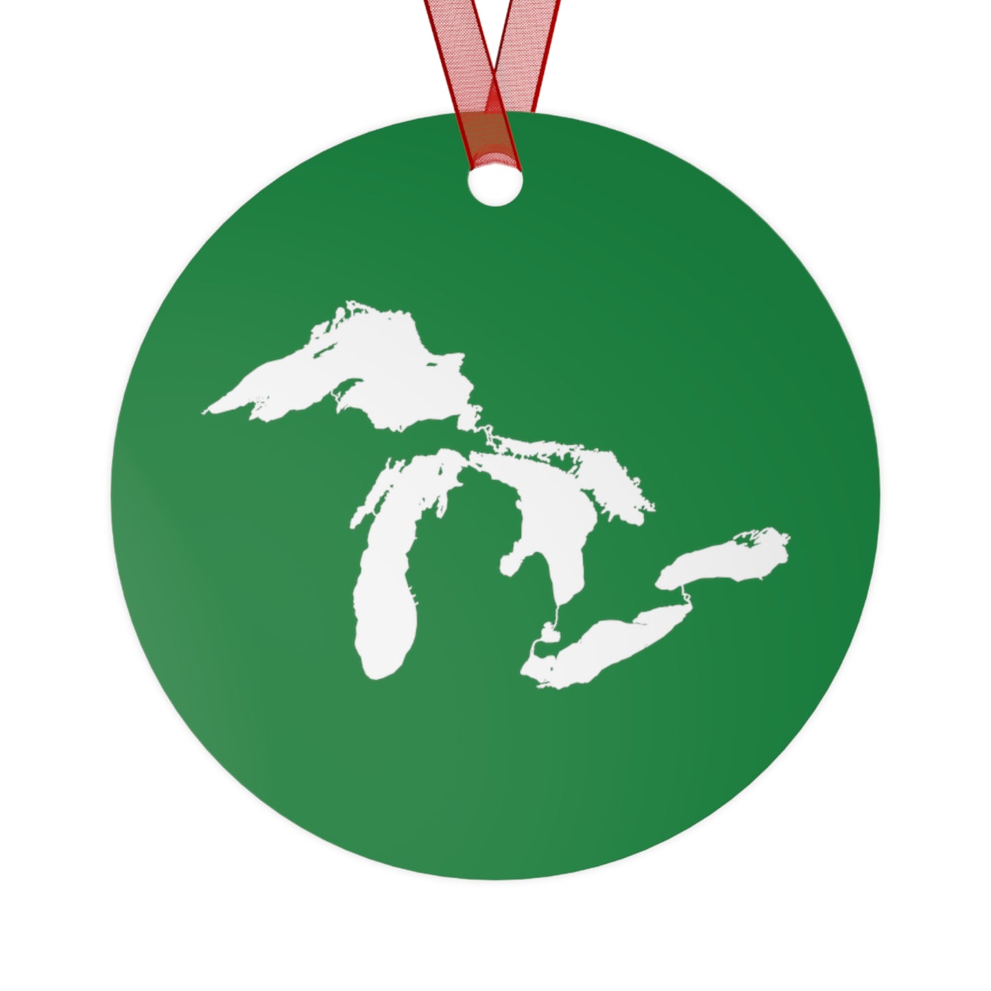 Great Lakes Christmas Ornament | Metal - Yuletide Green