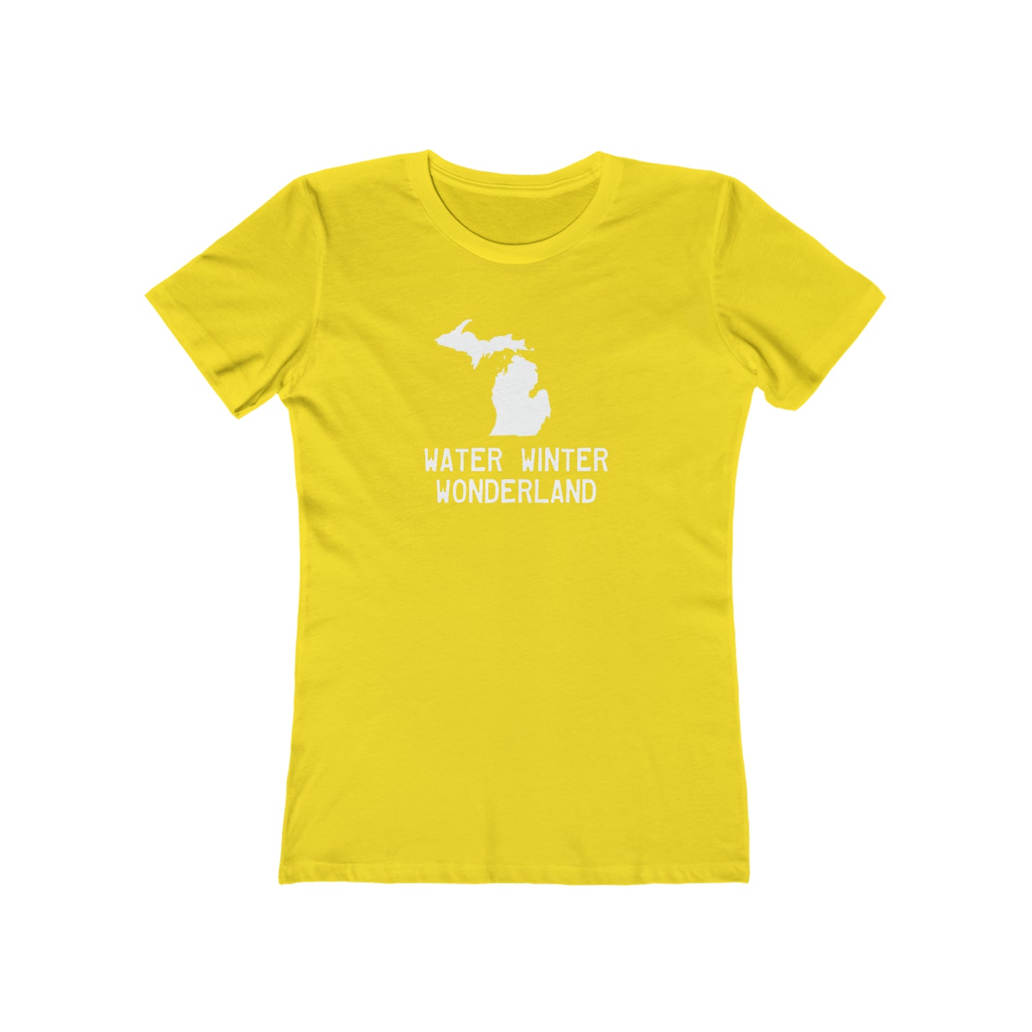 Michigan 'Water Winter Wonderland'  T-Shirt | Women's Boyfriend Cut