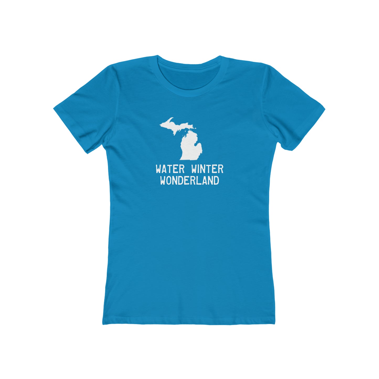 Michigan 'Water Winter Wonderland'  T-Shirt | Women's Boyfriend Cut