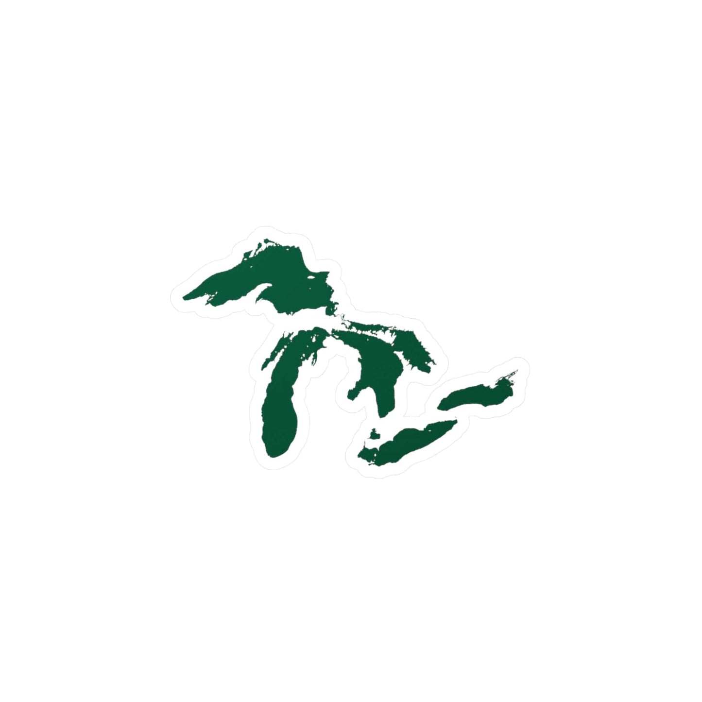 Great Lakes Kiss-Cut Windshield Decal | Superior Green