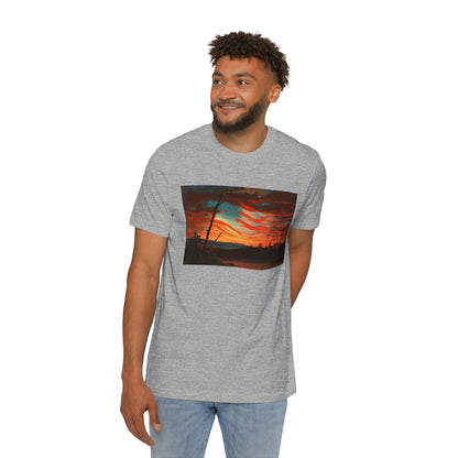 'Our Banner in the Sky' Painting T-Shirt (Church, 1861) | Made in USA