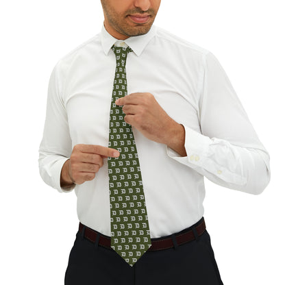 Detroit 'Old English D' Necktie | Army Green