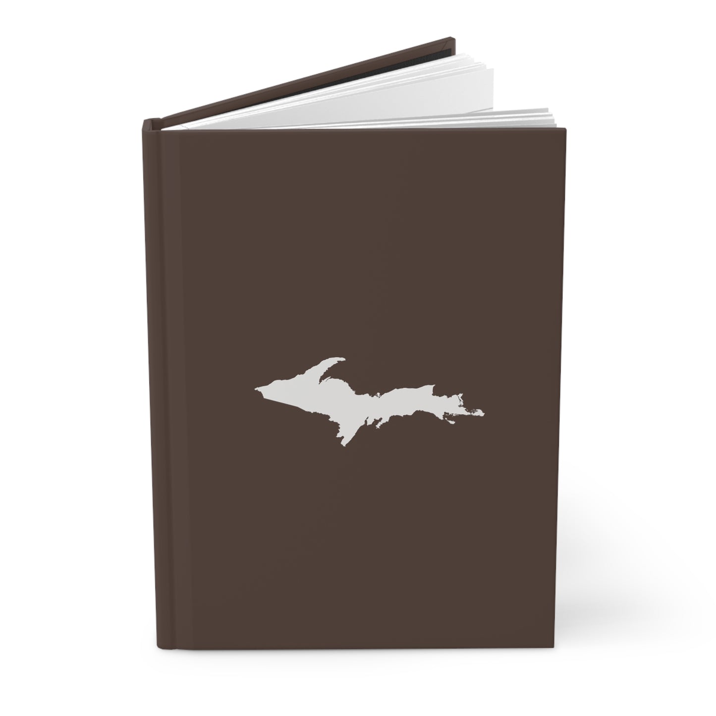 Michigan Upper Peninsula Hardcover Journal (Hickory Color w/ UP Outline) | Ruled - 150pgs