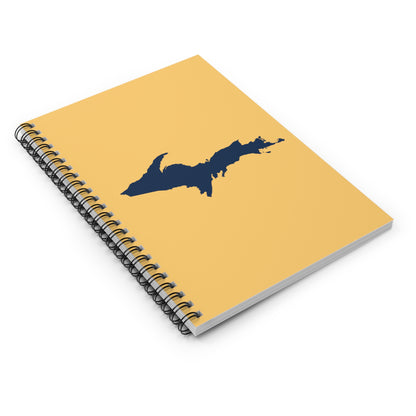 Michigan Upper Peninsula Spiral Notebook (w/ UP Outline) | Citrine