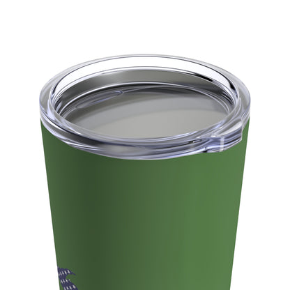 Michigan Upper Peninsula Tumbler (w/ UP USA Flag) | Pine Green - 20oz