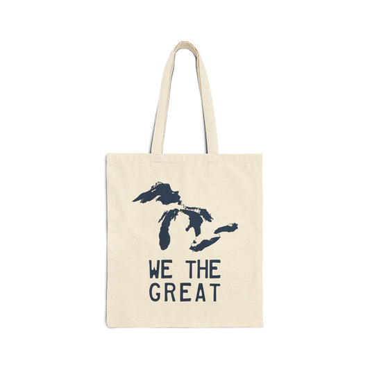 Great Lakes 'We The Great' Light Tote Bag | Navy