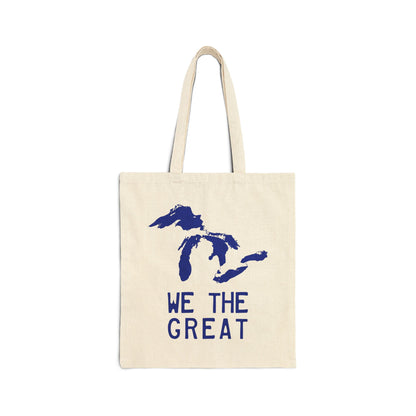 Great Lakes 'We The Great' Light Tote Bag | Bourbon Blue