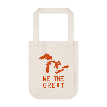 Great Lakes 'We The Great' Heavy Tote | Maple Leaf Orange