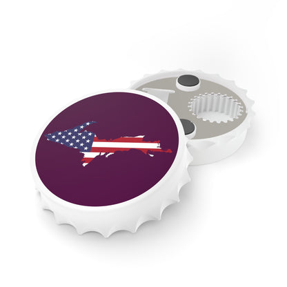 Michigan Upper Peninsula Bottle Opener (w/ UP USA Flag ) | Tyrian Purple